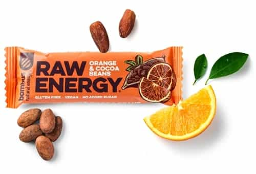 Bombus Raw ENERGY pomaranč a kakaové bôby 50 g