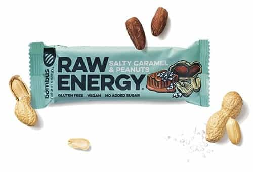 Bombus RAW Energy slaný karamel a arašidy 50 g