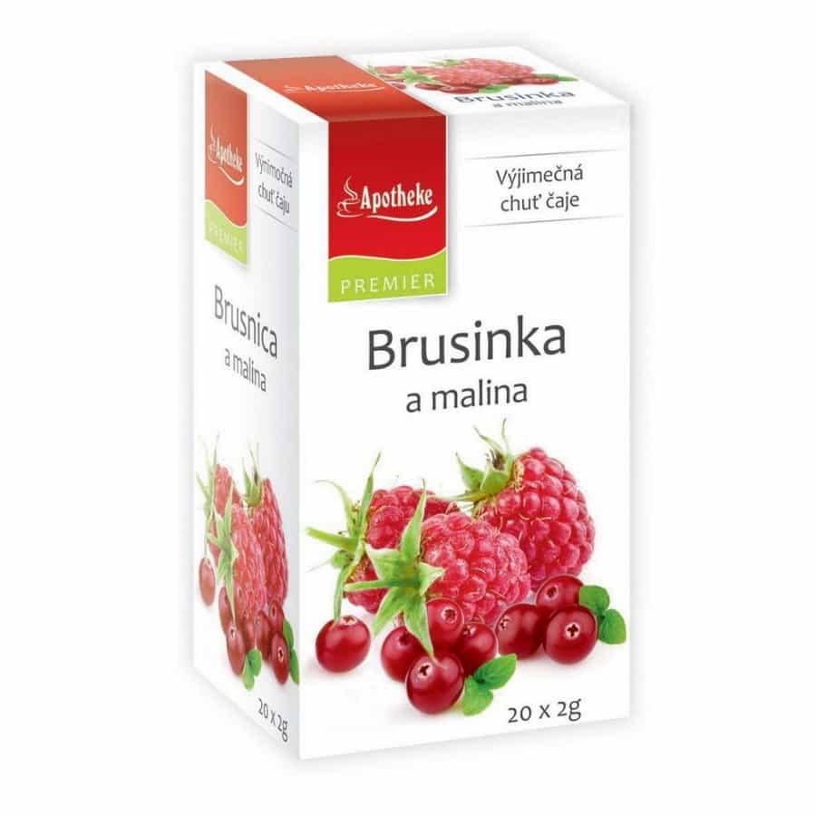 Apotheke Čaj Brusnica a malina 20 vrecúšok