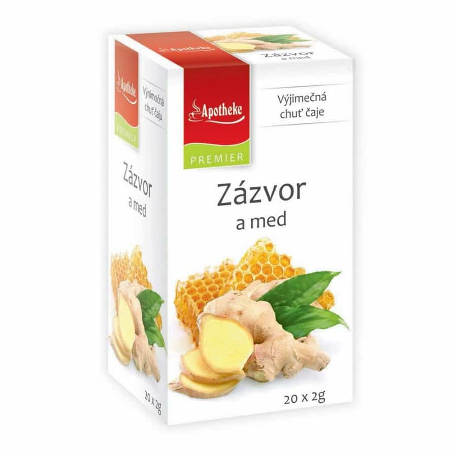 Apotheke Premiere Zázvor a med 20 vrecúšok