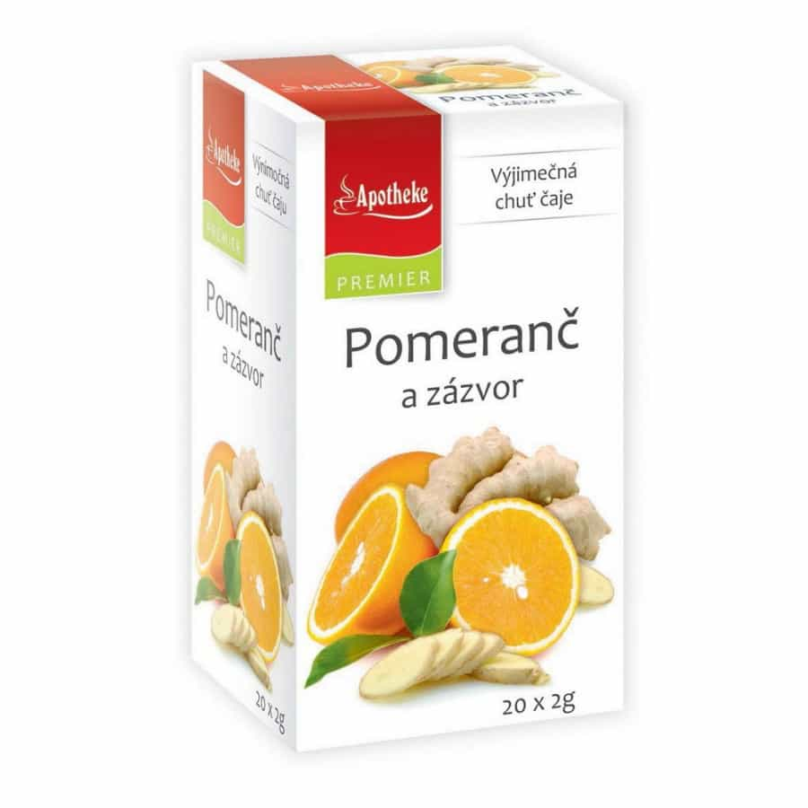 Apotheke Premiere Čaj Pomaranč a zázvor 20 vrecúšok