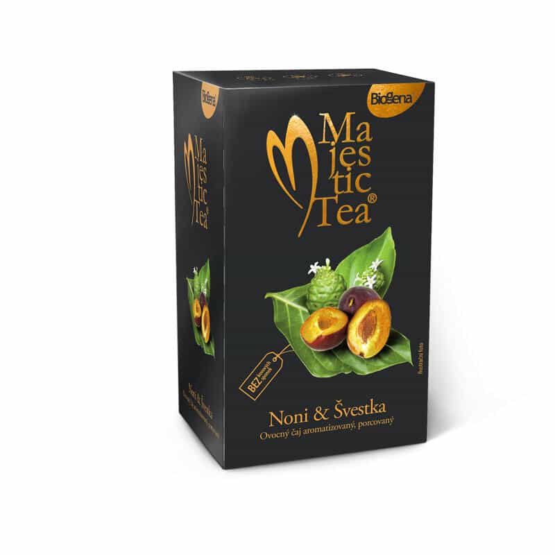 Biogena Čaj Majestic Tea Noni a Slivka 20 x 2,5 g