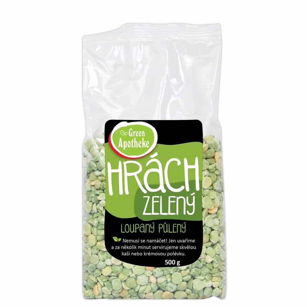 Green Apotheke Hrach zelený lúpaný polený