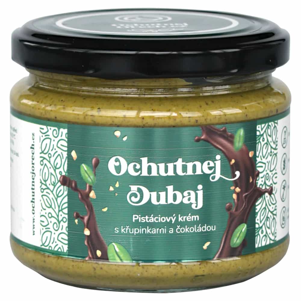 Ochutnaj dubaj - pistáciový krém s chrumkami a čokoládou