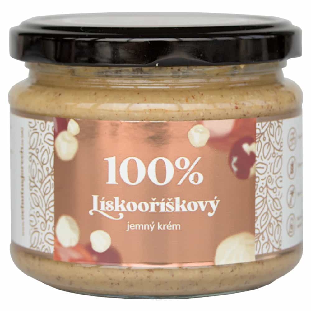100% Lieskovoorieškový jemný krém