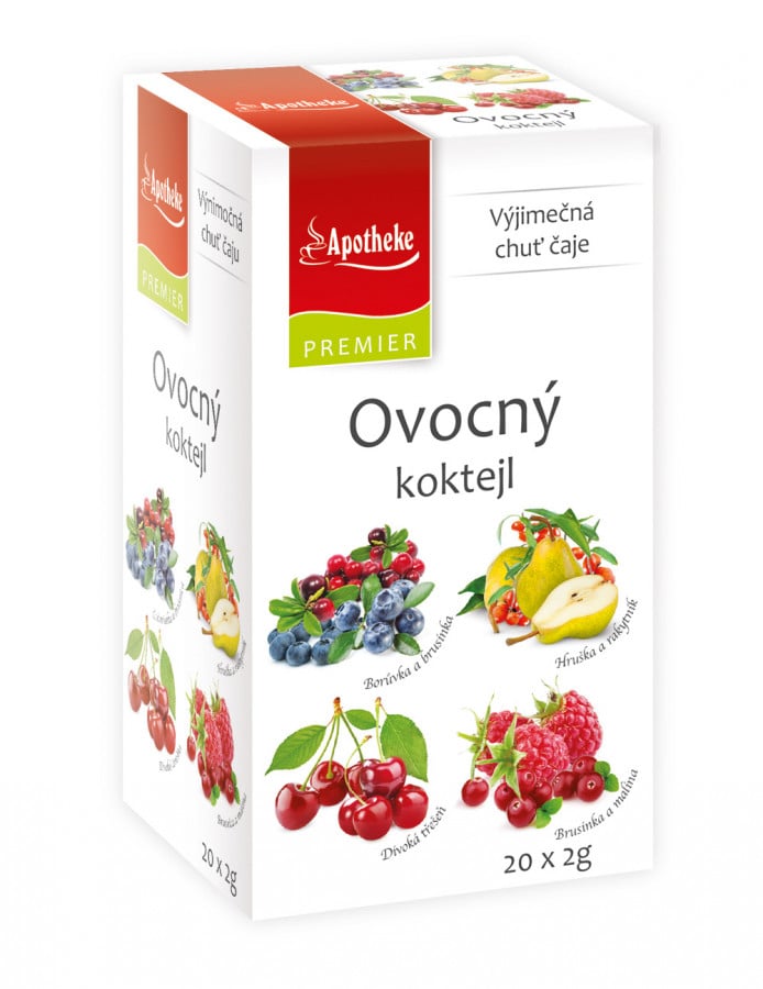 Apotheke Ovocný koktejl 4v1 20 vrecúšok