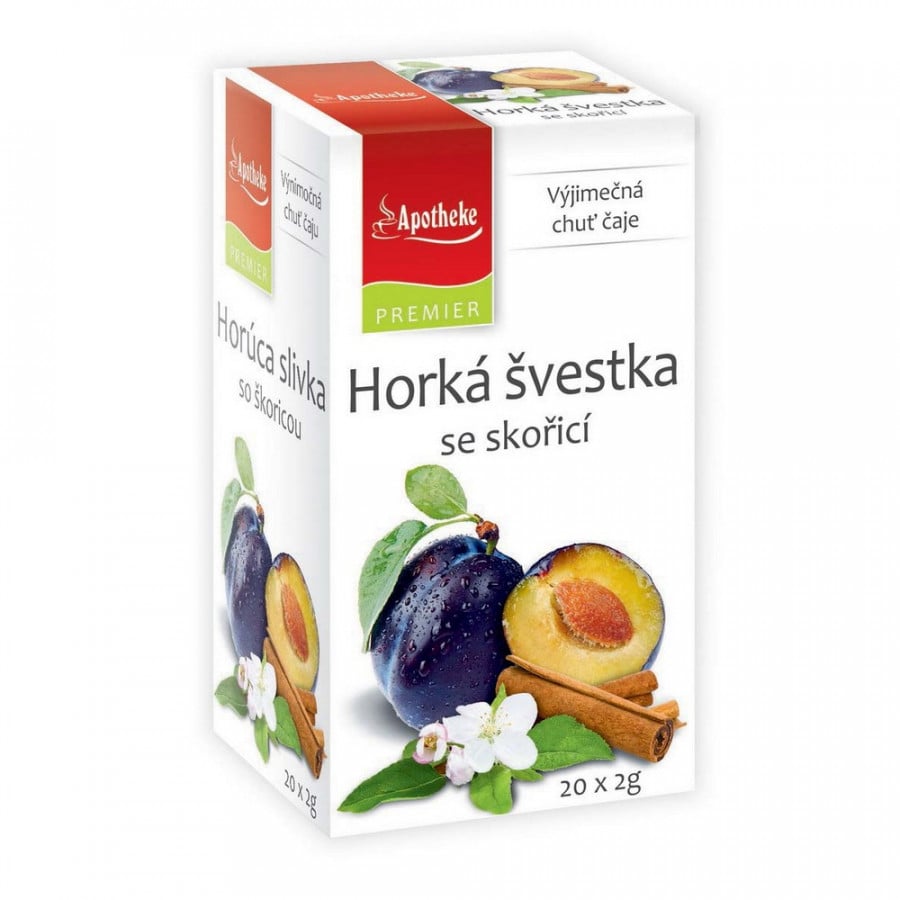 Apotheke Premiere Horúca slivka so škoricou 20 vrecúšok