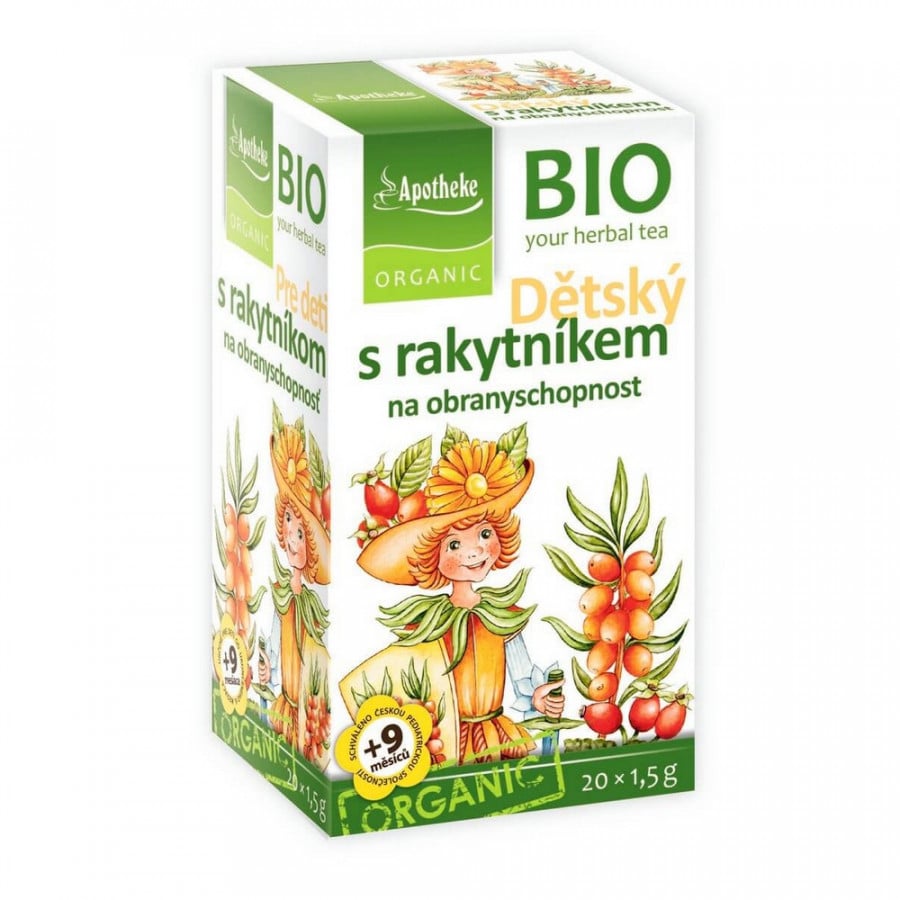 Apotheke Detský bylinný čaj s rakytníkom BIO 20 vrecúšok