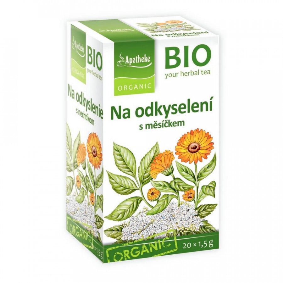 Apotheke Čaj na odkyslenie s nechtíkom BIO 20 vrecúšok