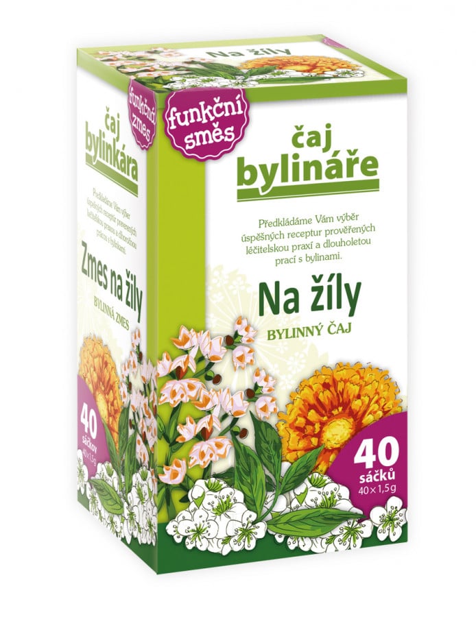 Apotheke Čaj Bylinkár Na žily 40 vrecúšok