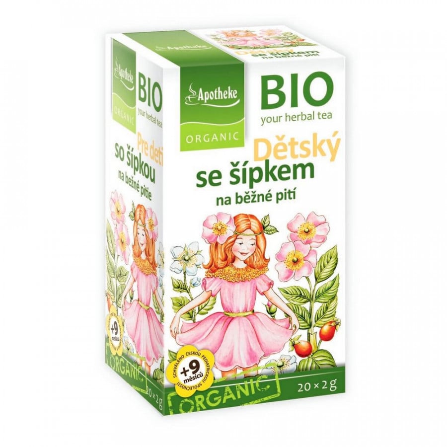 Apotheke Detský ovocný čaj so šípkami BIO 20 vrecúšok