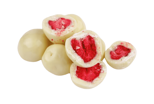 Sušené ovocie v bielej čokoláde a jogurte