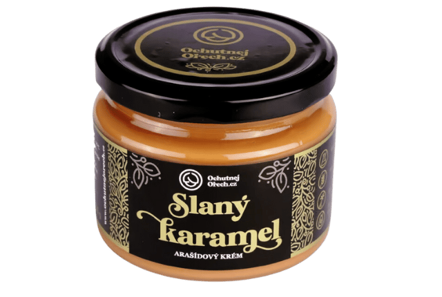 Orechové maslá so slaným karamelom