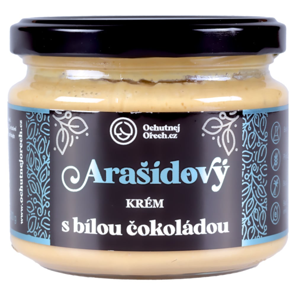 Arašidové maslo s bielou čokoládou 300g