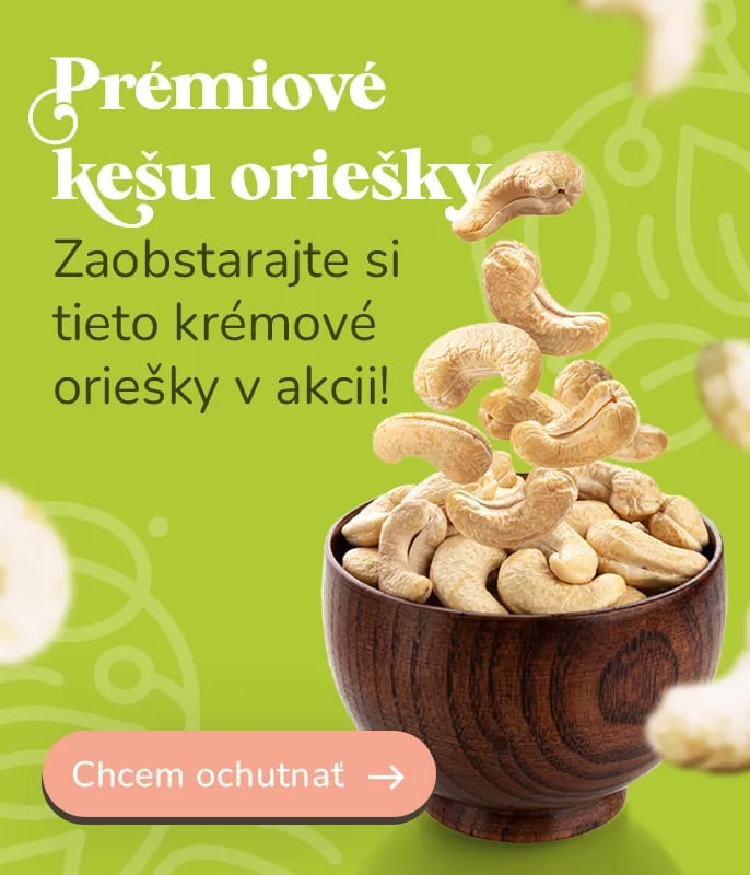 Prémiové kešu v akcii