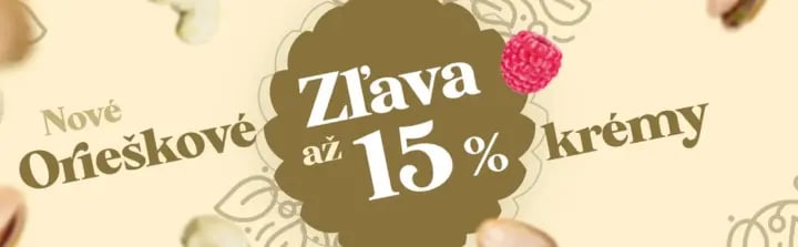15% zľava na nové maslíčka