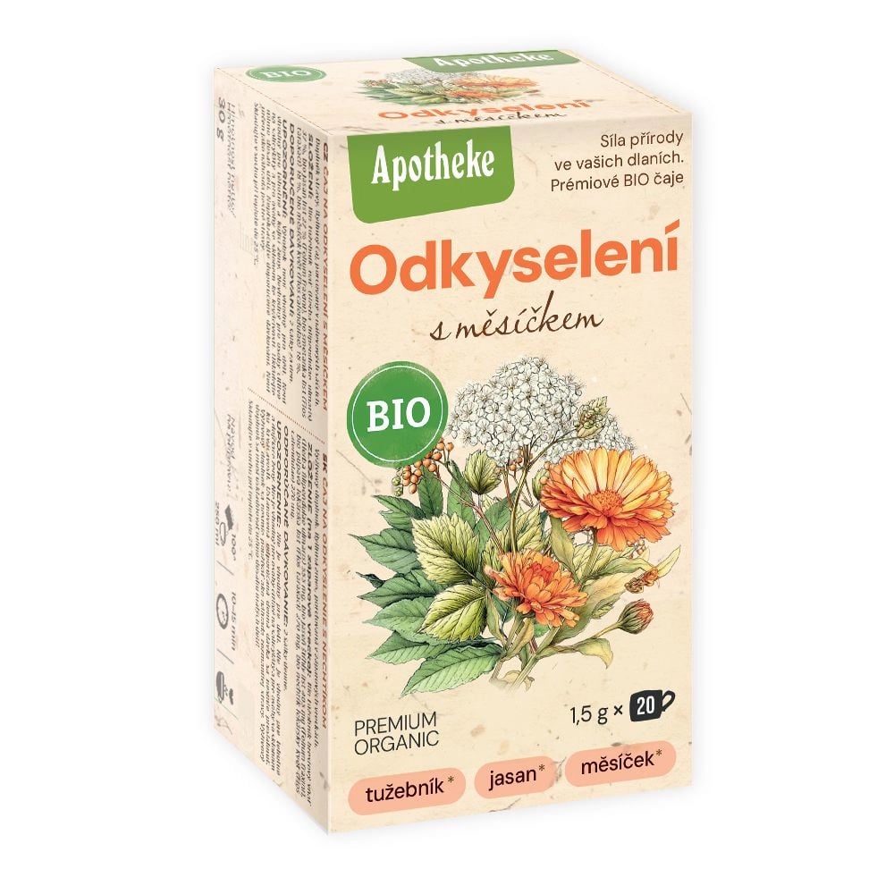 Apotheke Čaj na odkyslenie s nechtíkom BIO 20 vrecúšok