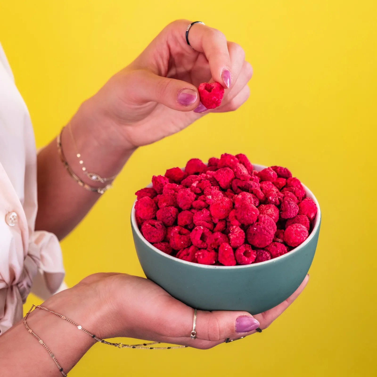 Lyofilizované maliny (mrazom sušené)