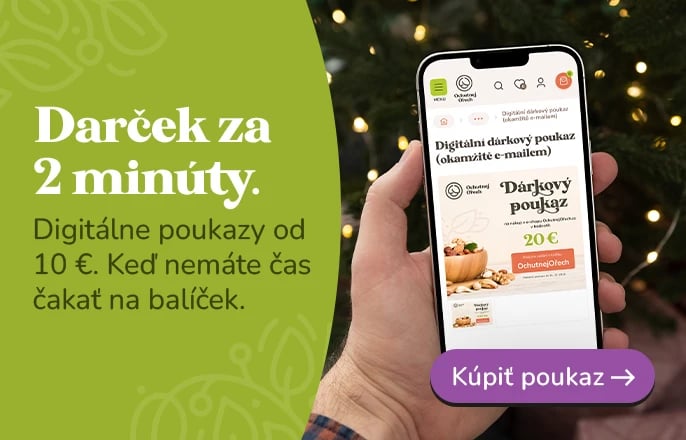 Dárek do 2 minut! Digitální poukazy od 10 euro.