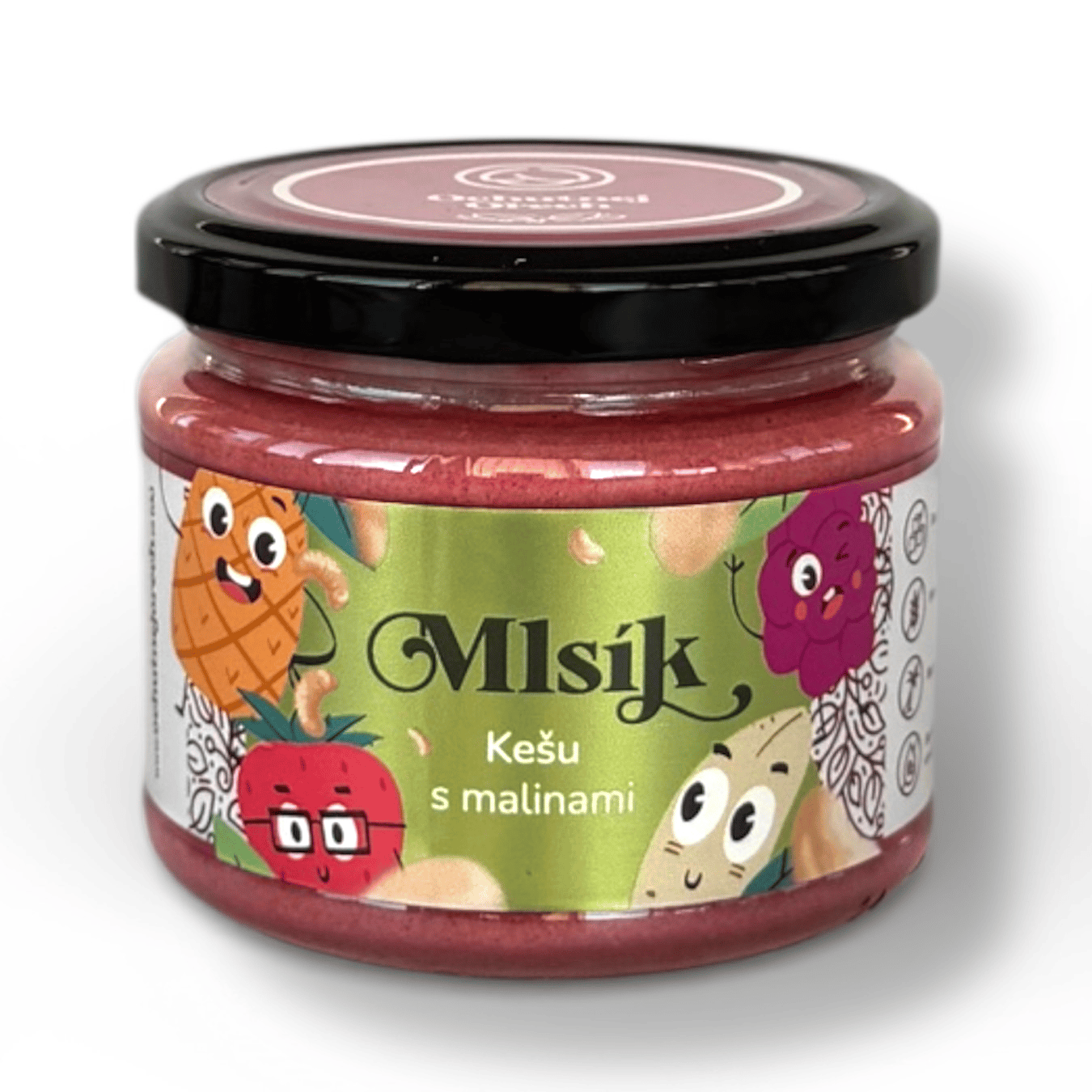 Mlsík krém kešu s malinami