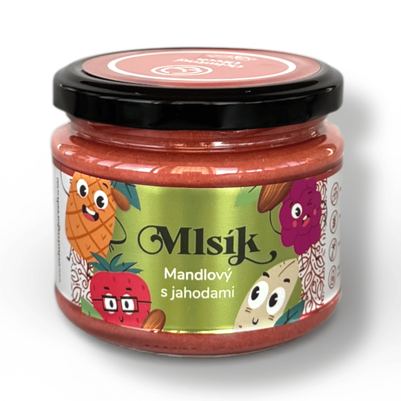 Mlsík krém kešu s jahodami