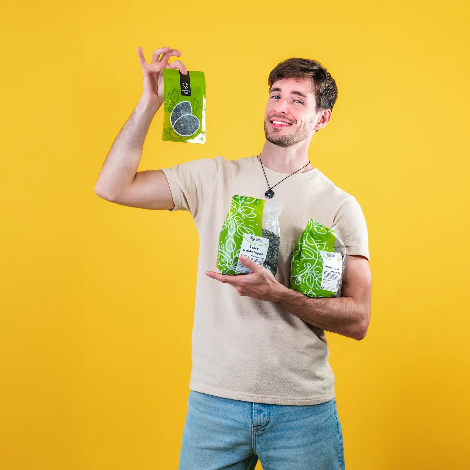 Lúpané tekvicové semienka - tekvica