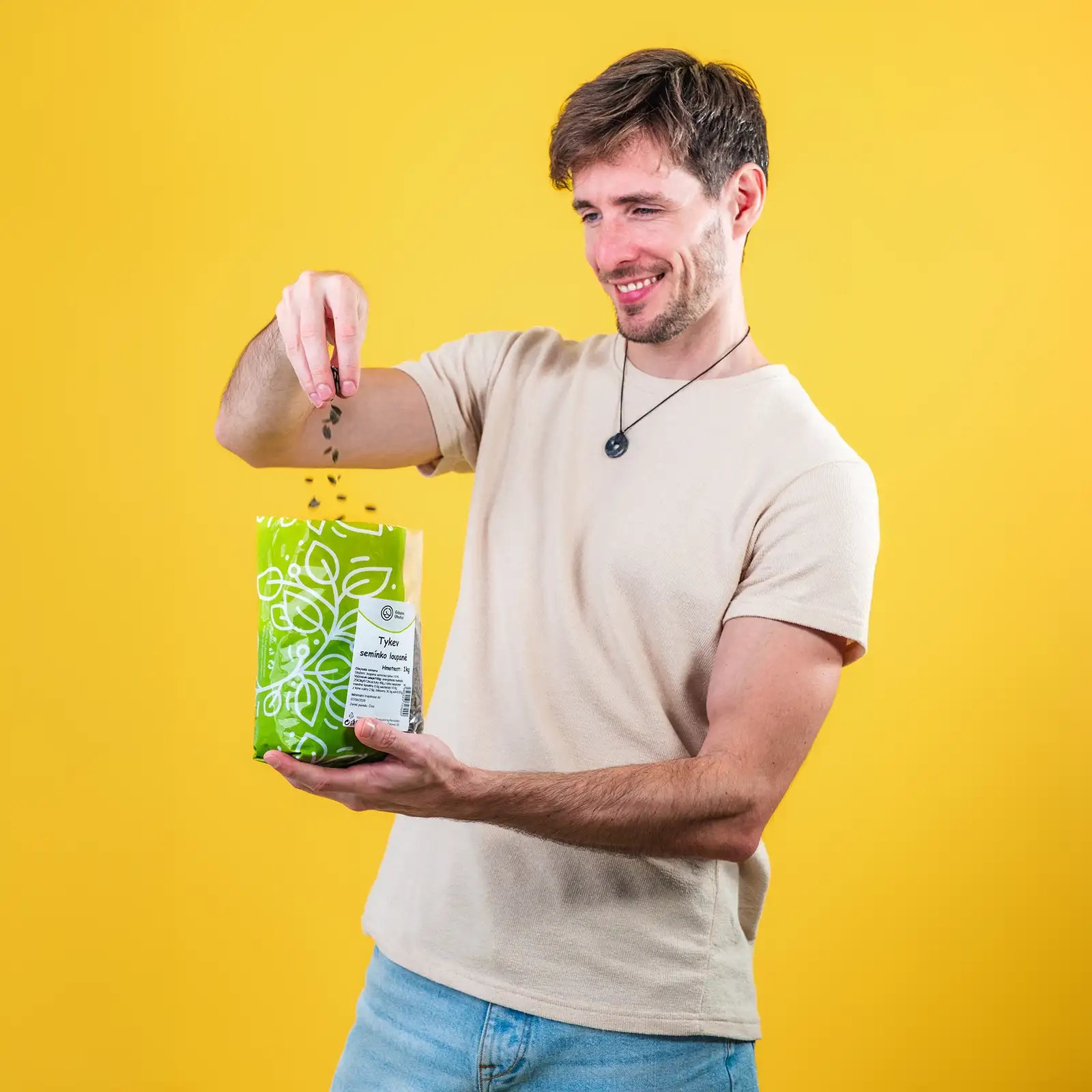 Lúpané tekvicové semienka - tekvica