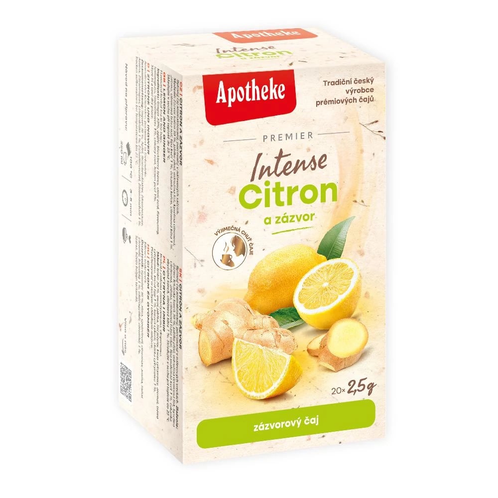 Apotheke Premiere Citrón a zázvor 20 vrecúšok