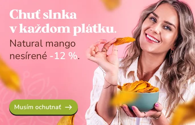 Mango nesírené zľava 12% na všetky balenia!
