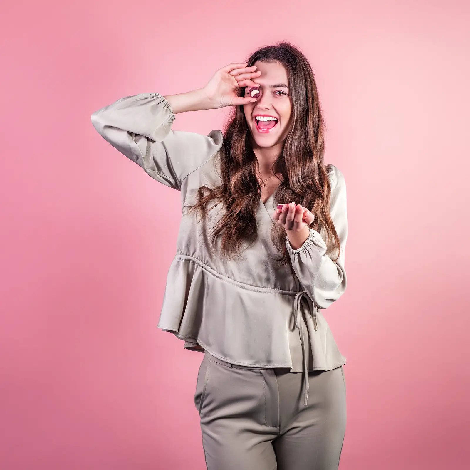 Zmrzlinový kopček čučoriedka a kešu