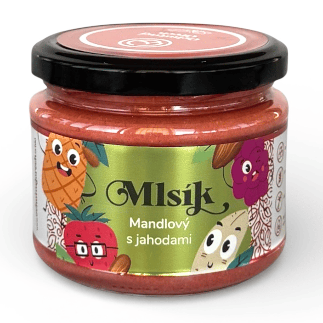 Mlsík krém kešu s jahodami