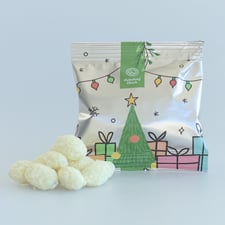 Ochutnaj Vianoce - Mandle v bielej čokoláde obalené kokosom