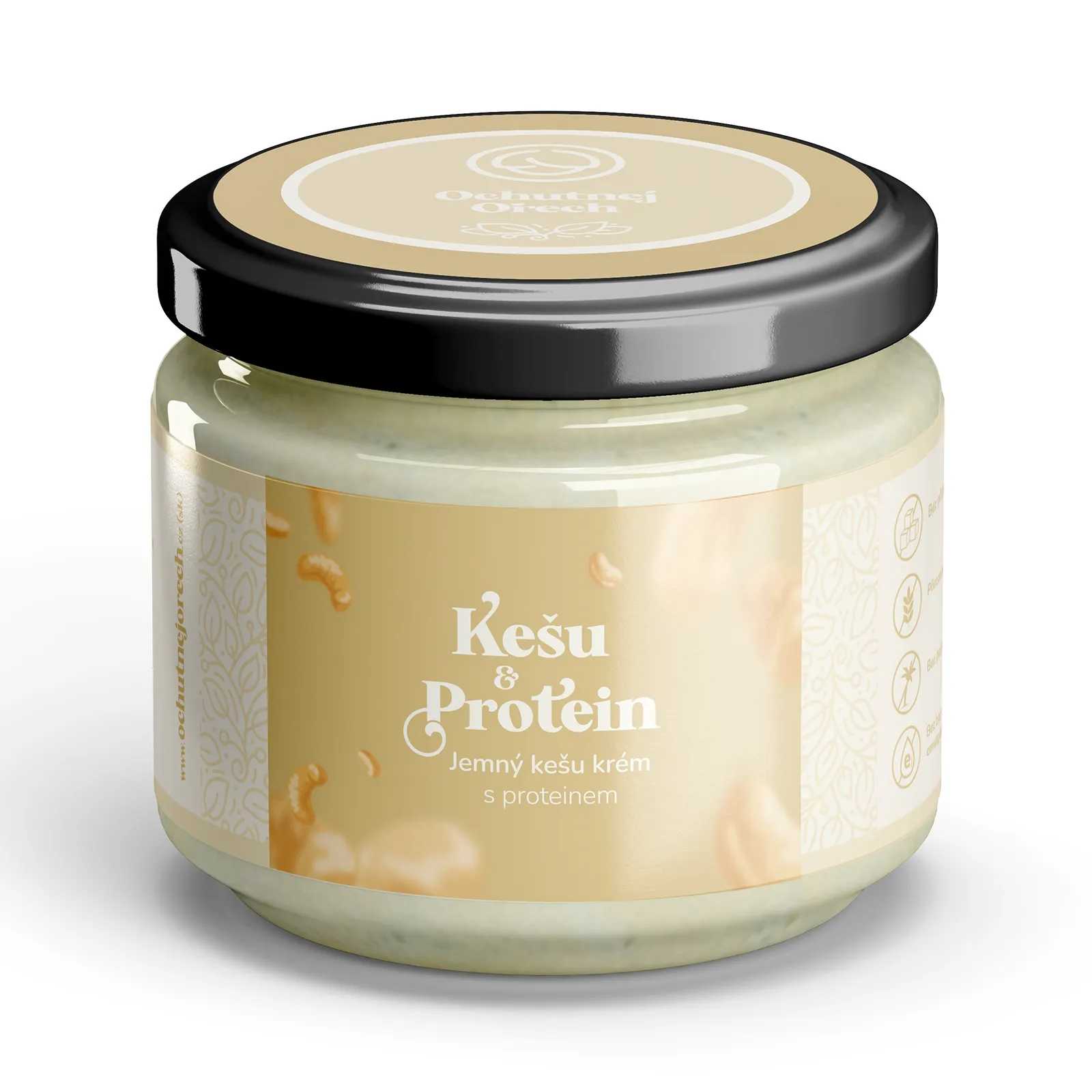 Orechový krém kešu a proteín