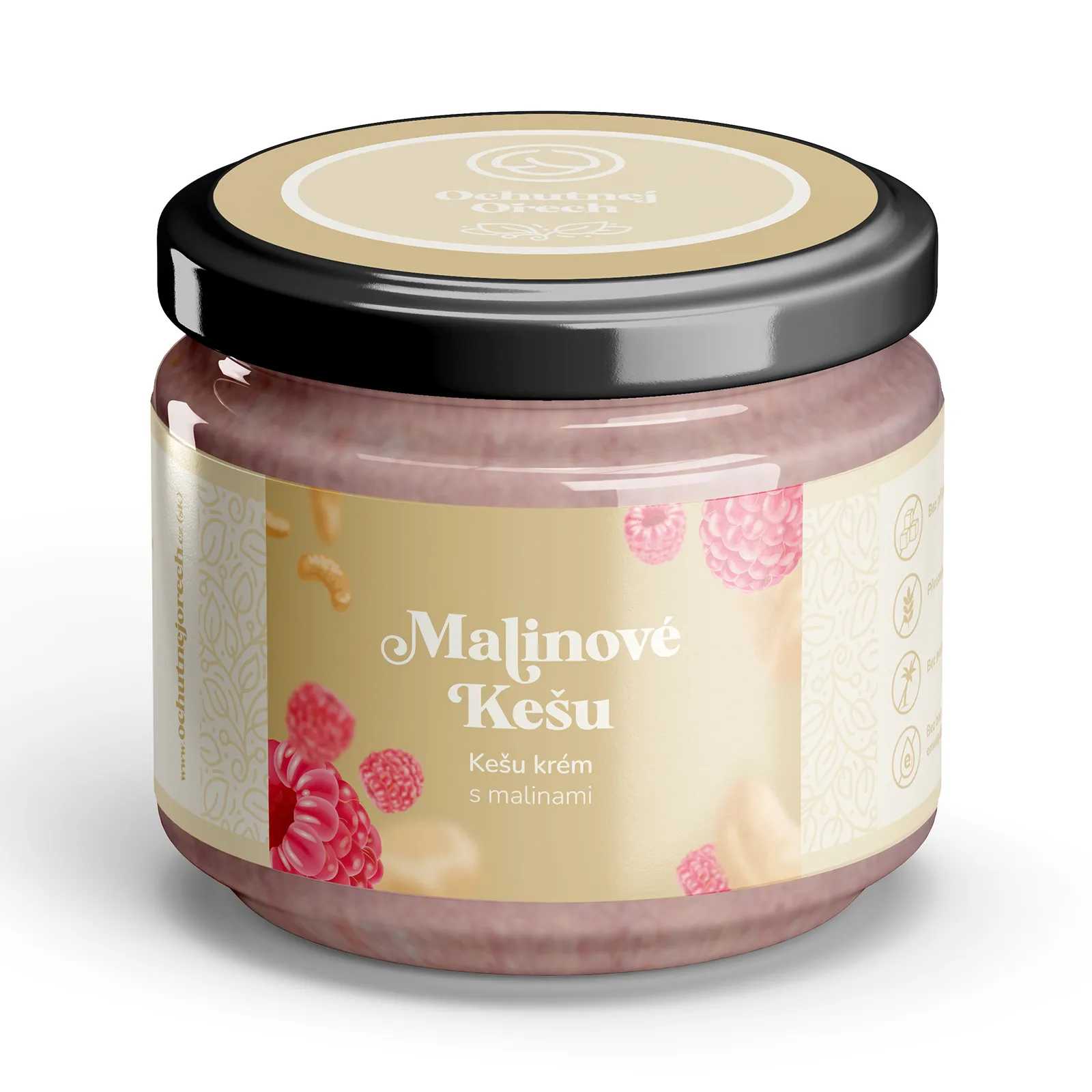 Orechový krém malinové kešu