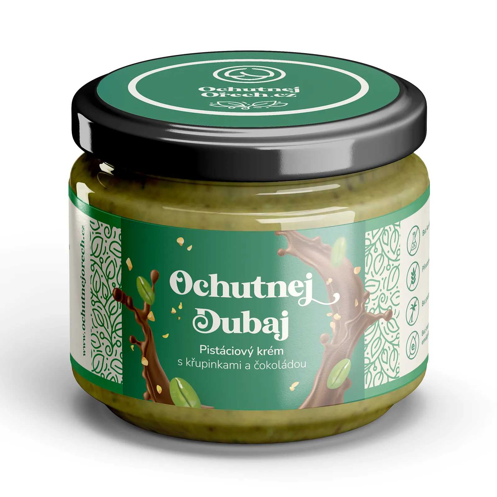 Ochutnaj Dubaj - pistáciový krém s chrumkami a čokoládou