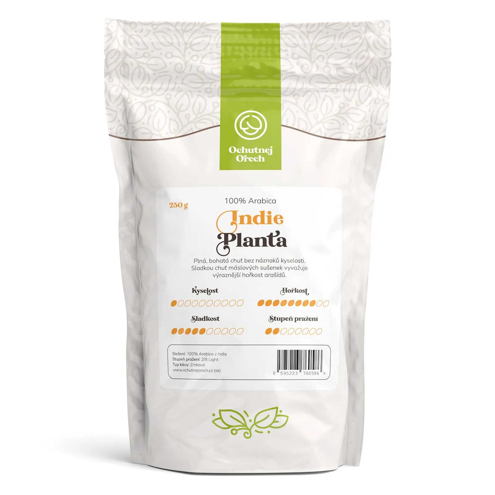Káva Ochutnej Ořech India Planta - zrnková