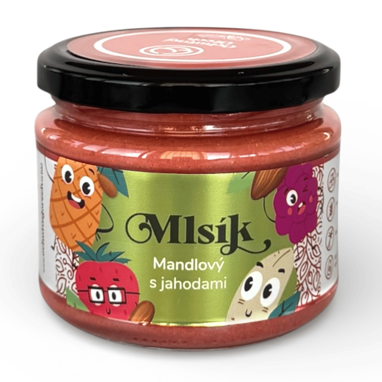 Mlsík krém kešu s jahodami