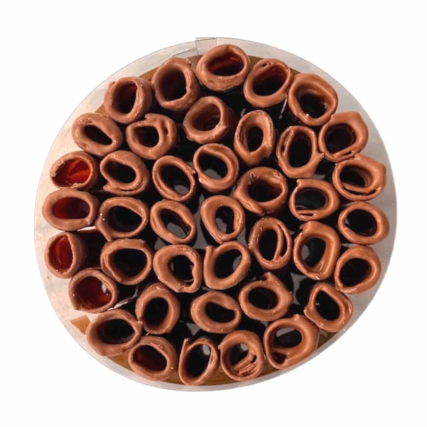 Jablkové trubičky máčané v ČOKOLÁDE BEZ CUKRU so sladidlami