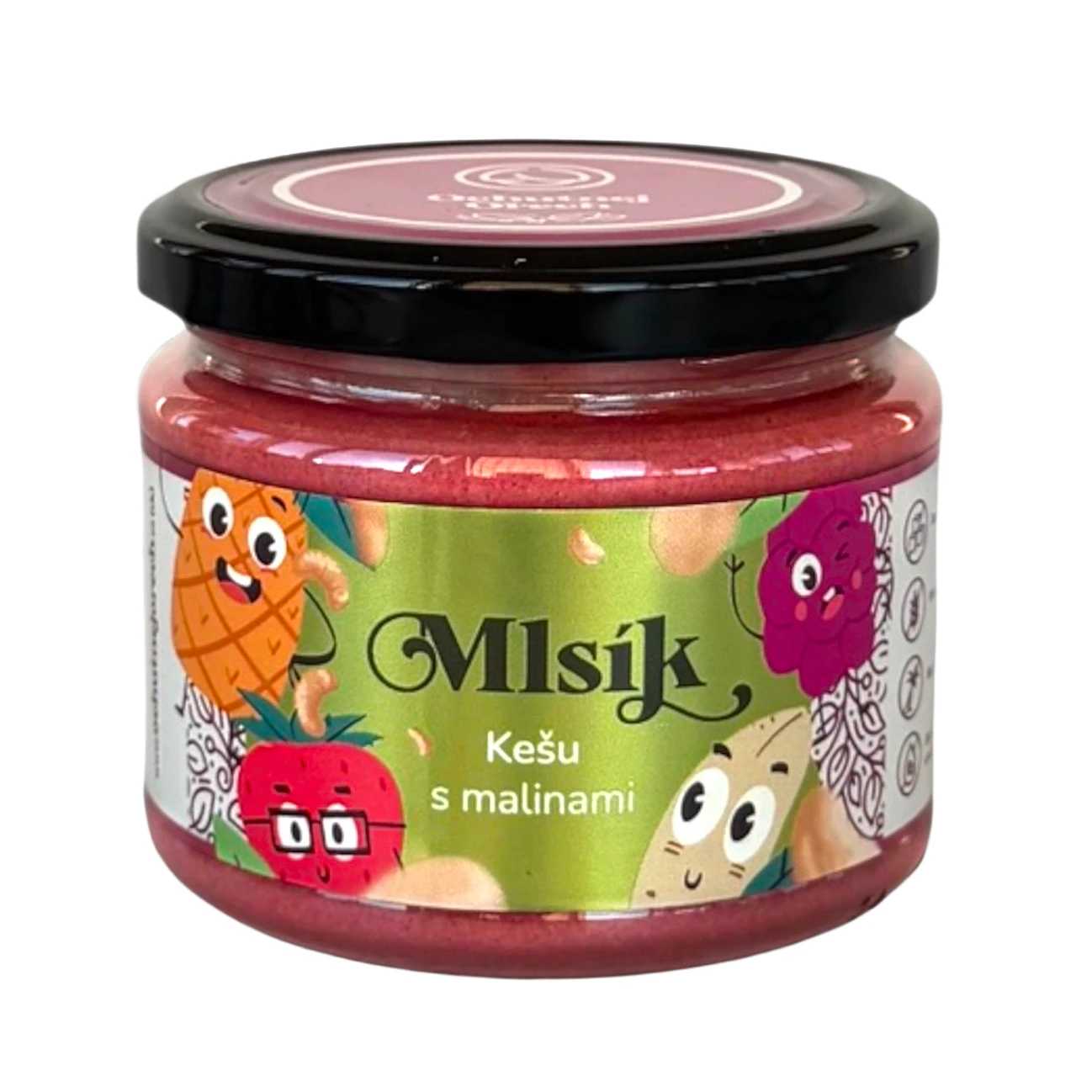 Mlsík krém kešu s malinami