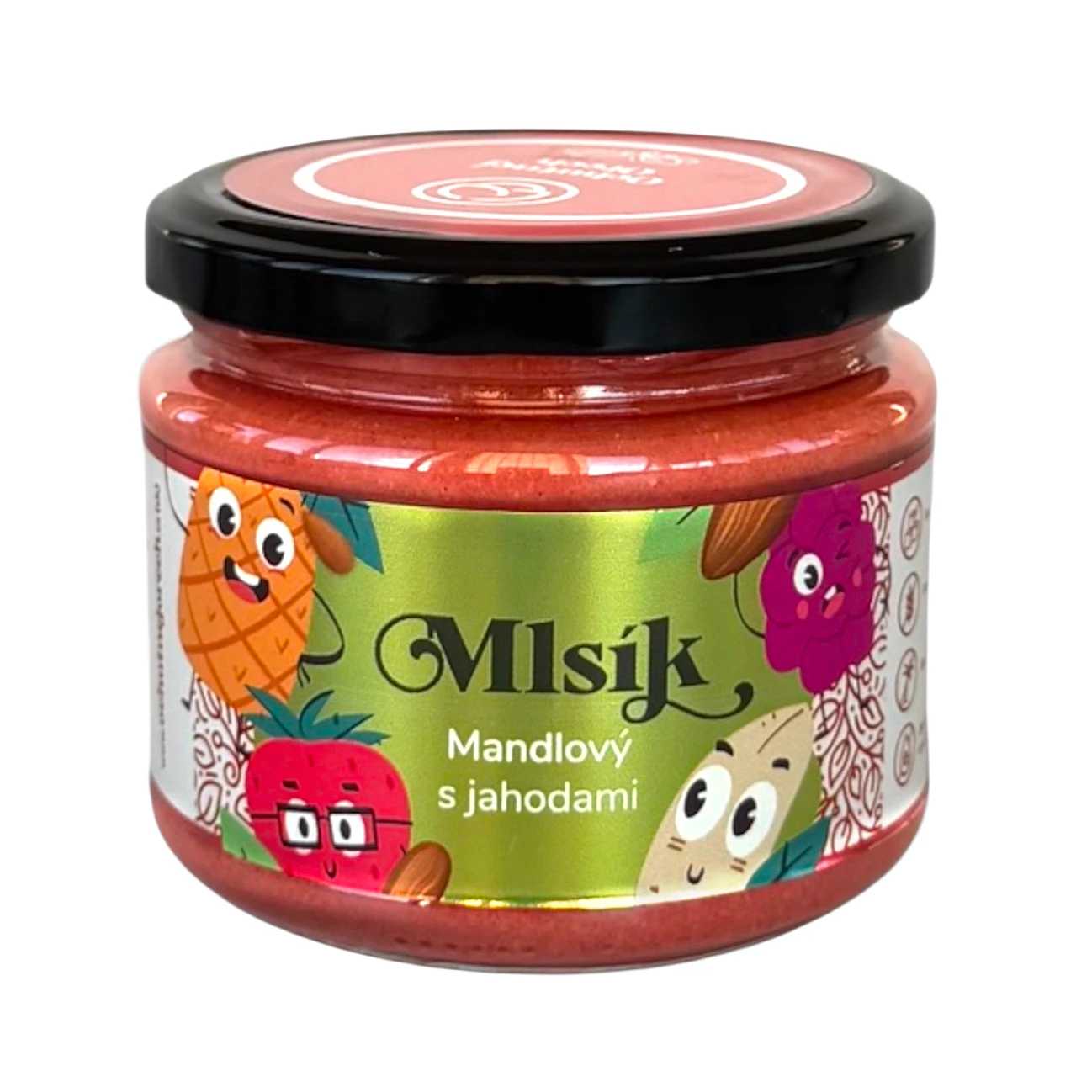 Mlsík krém kešu s jahodami