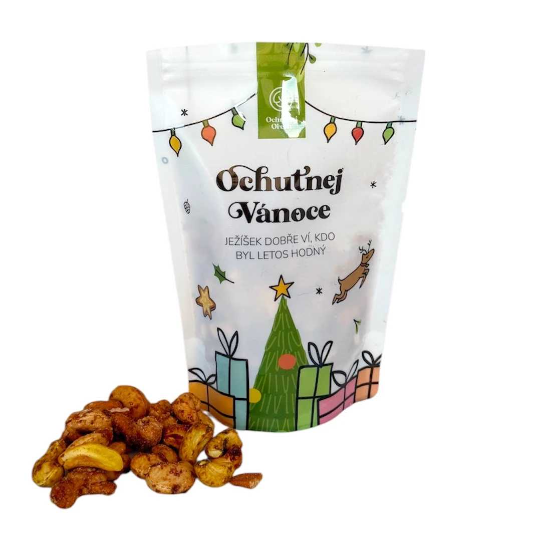 Ochutnaj Vianoce - pikantný kešu mix