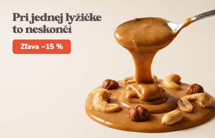 Orechové maslá so zľavou 15 %