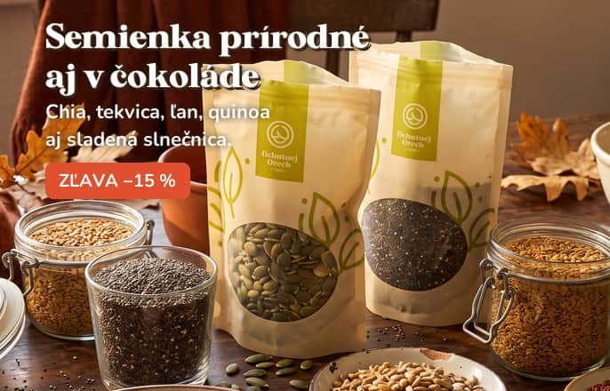 Semienka slané aj sladké teraz so zľavou 15 %
