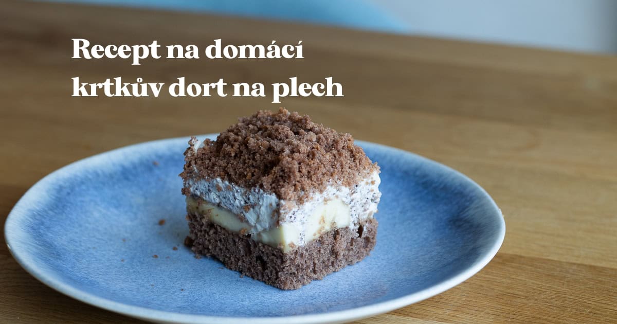 Recept na domácu krtkovu tortu na plechu | Ochutnej Ořech