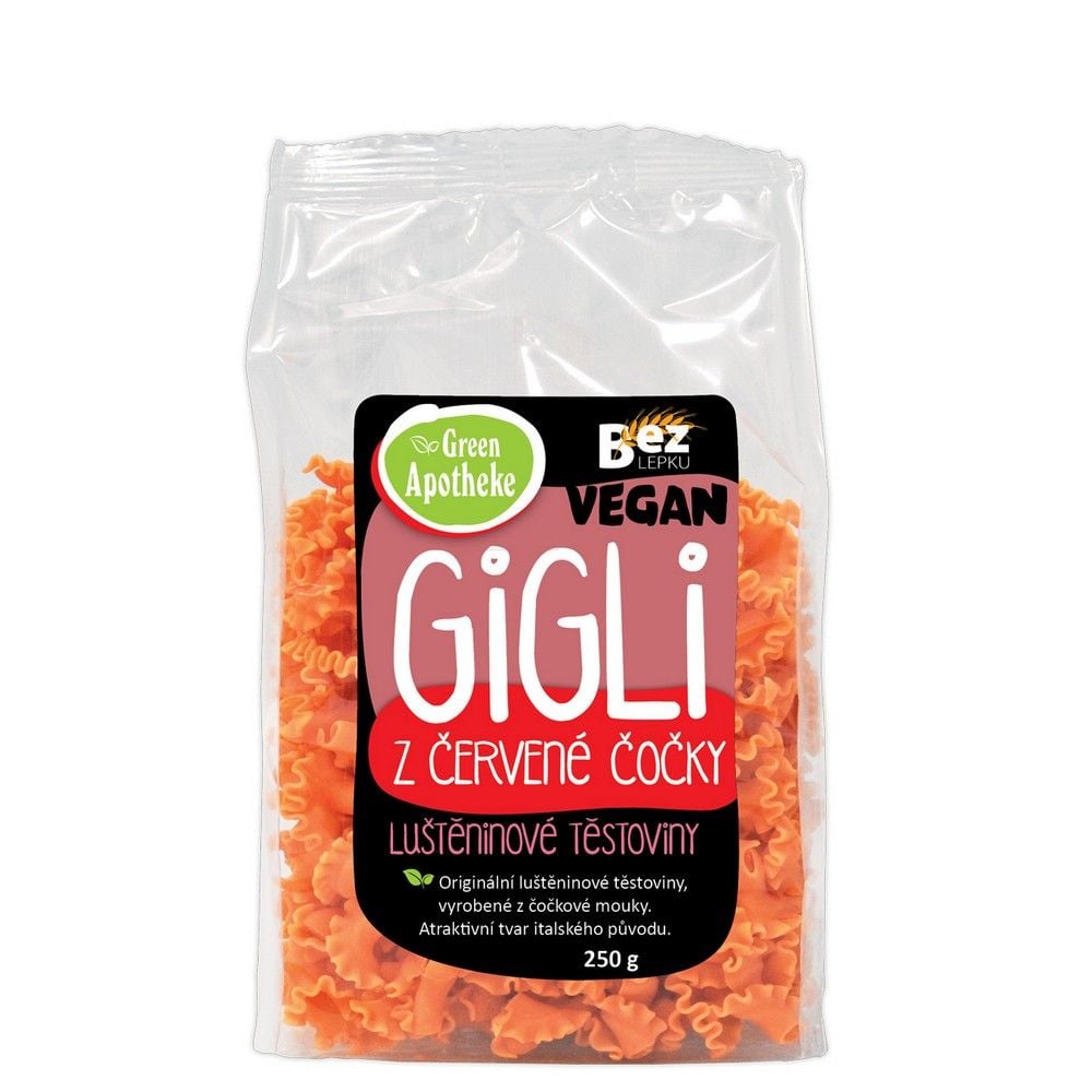 Green Apotheke Gigli z červenej šošovice 100%