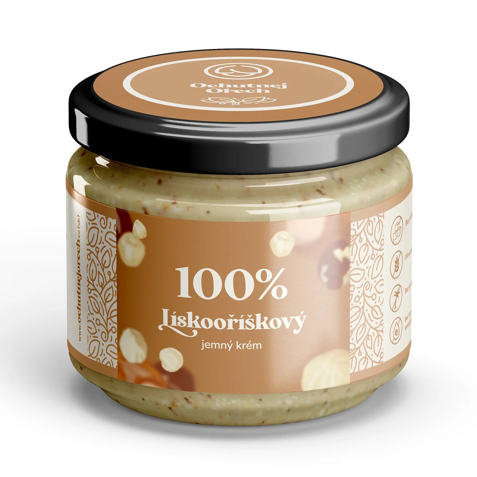 100 % lieskovoorieškový jemný krém