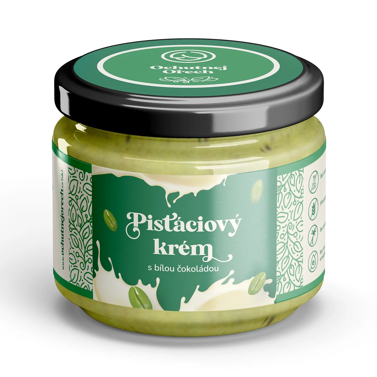 Pistáciový krém s bielou čokoládou