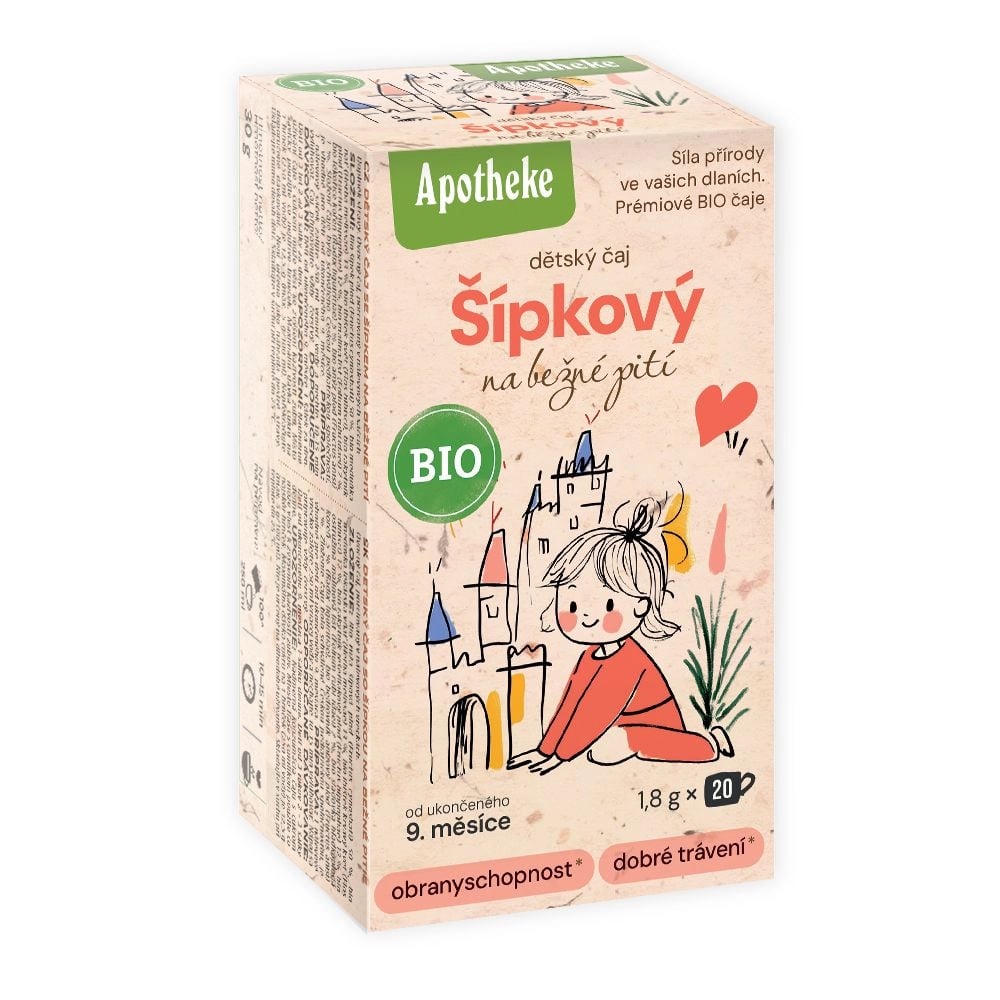 Apotheke Detský ovocný čaj so šípkami BIO 20 vrecúšok