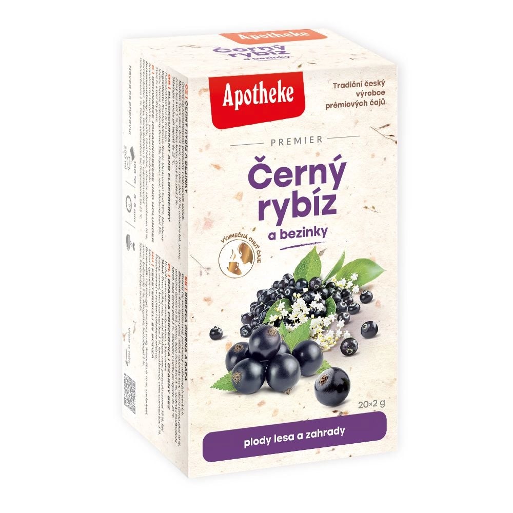 Apotheke Čaj Čierna ríbezľa a baza 20 vrecúšok