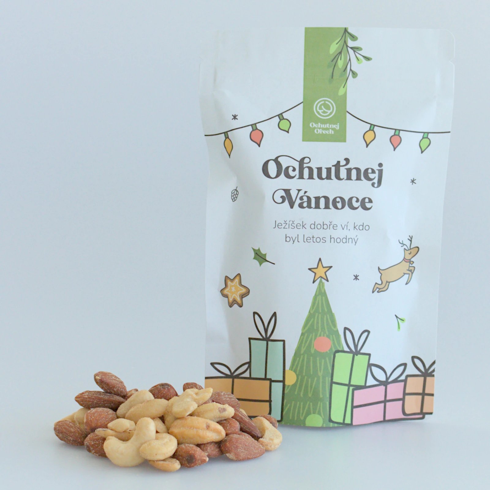 Ochutnaj Vianoce - údený mix mandlí a kešu